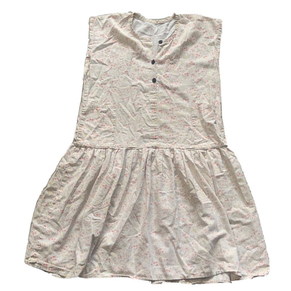 CUSTOM FLORAL WHIMSICAL  DRESS WITH POCKETS Size Small